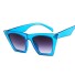 Damskie kwadratowe okulary przeciwsłoneczne E1247 niebieski