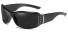 Damskie okulary przeciwsłoneczne E1623 czarny