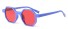 Damskie okulary przeciwsłoneczne E1661 niebieski