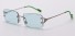 Damskie okulary przeciwsłoneczne E1663 jasnozielony