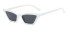 Damskie okulary przeciwsłoneczne E1669 biały