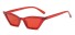 Damskie okulary przeciwsłoneczne E1669 czerwony