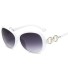 Damskie okulary przeciwsłoneczne E1689 biały