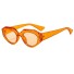 Damskie okulary przeciwsłoneczne E1697 pomarańczowy