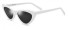 Damskie okulary przeciwsłoneczne E1718 biały