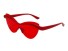 Damskie okulary przeciwsłoneczne E1719 czerwony