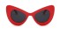 Damskie okulary przeciwsłoneczne E1728 czerwony