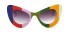 Damskie okulary przeciwsłoneczne E1728 wielokolorowy