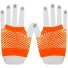 Damskie rękawiczki siatkowe bez palców pomarańczowy