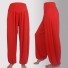 Damskie spodnie haremowe D7 czerwony