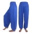 Damskie spodnie haremowe D7 niebieski