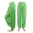 Damskie spodnie haremowe D7 zielony