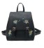 Dámsky batoh s kvetinovým vzorom J2438 čierna