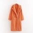 Dámsky chlpatý kabát oranžová