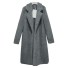 Dámský chlupatý kabát P1397 šedá