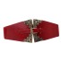 Dámský elastický pásek s ornamenty červená
