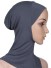 Dámsky hidžáb tmavo sivá