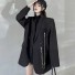 Dámsky kabát B1217 čierna