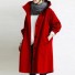 Dámsky kabát P1396 červená
