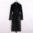 Dámský kabát z umělé kožešiny P2307 černá