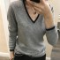 Dámsky kašmírový sveter sivá