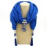 Dámsky luxusný šál s príveskom J3185 modrá