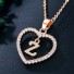Dámský náhrdelník písmeno v srdci Z