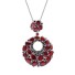 Dámský náhrdelník s přívěskem D687 červená