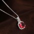 Dámský náhrdelník s přívěskem D846 červená