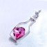 Dámský náhrdelník - Srdce v lahvi J1830 růžová