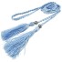 Dámsky pletený opasok L60 svetlo modrá