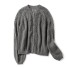 Dámsky pletený sveter A2340 sivá