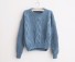 Dámsky pletený sveter G290 modrá