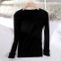 Dámský pletený svetr s výstřihem černá