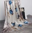 Dámský šátek s květinami J2860 modro-bílá