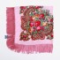 Dámský šátek s květinami J3277 růžová