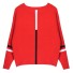 Dámsky sveter s netopierími rukávmi G414 červená