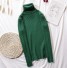 Dámsky sveter s rolákom G225 tmavo zelená
