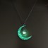 Dámský svíticí náhrdelník s měsícem 2