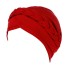 Dámský turban s copánkem červená