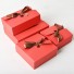 Darčeková krabica s mašľou 10 ks červená