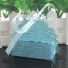 Darčeková krabička s ružami 10 ks modrá