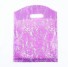 Darčeková taška s čipkovaným vzorom 5 ks fialová