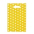 Dárkový sáček s puntíky 10 ks žlutá