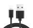 Datenkabel für Apple Lightning / USB 3 Stk schwarz