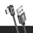 Datenkabel mit USB-C / USB-Drehstecker schwarz