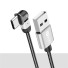 Datenkabel mit USB-C / USB-Drehstecker silbern