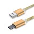 Datenkabel USB / USB-C-Verlängerungsstecker golden