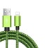 Dátový kábel Apple Lightning na USB zelená