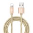 Dátový kábel pre Apple Lightning na USB K437 zlatá